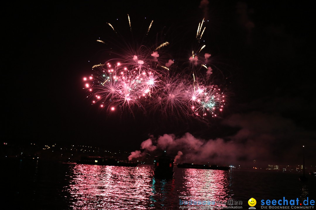 Konstanzer Seenachtfest mit Feuerwerk: Konstanz am Bodensee, 09.08.2014