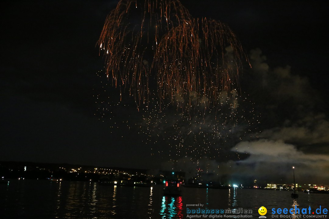 Konstanzer Seenachtfest mit Feuerwerk: Konstanz am Bodensee, 09.08.2014