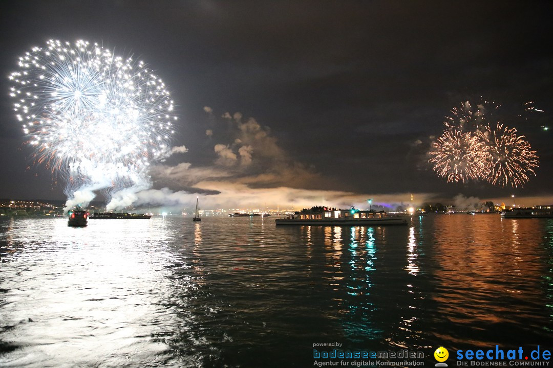 Konstanzer Seenachtfest mit Feuerwerk: Konstanz am Bodensee, 09.08.2014