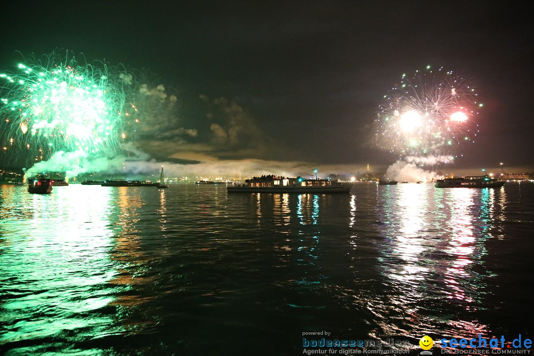 Konstanzer Seenachtfest mit Feuerwerk: Konstanz am Bodensee, 09.08.2014