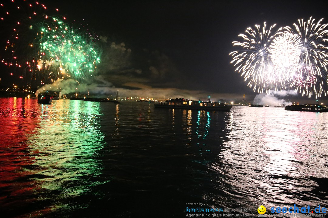 Konstanzer Seenachtfest mit Feuerwerk: Konstanz am Bodensee, 09.08.2014