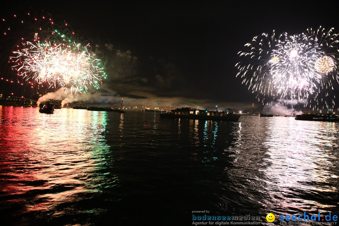 Konstanzer Seenachtfest mit Feuerwerk: Konstanz am Bodensee, 09.08.2014