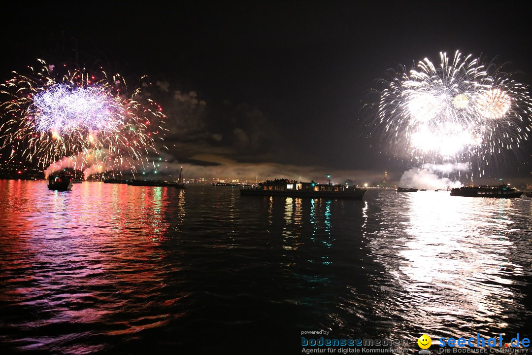 Konstanzer Seenachtfest mit Feuerwerk: Konstanz am Bodensee, 09.08.2014