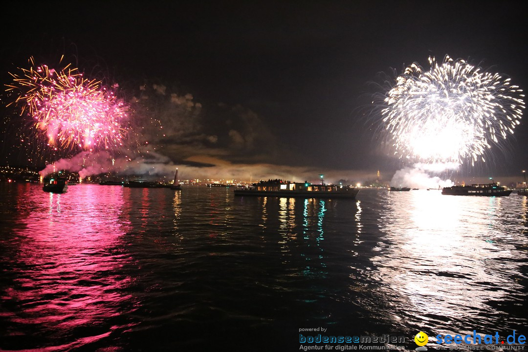 Konstanzer Seenachtfest mit Feuerwerk: Konstanz am Bodensee, 09.08.2014