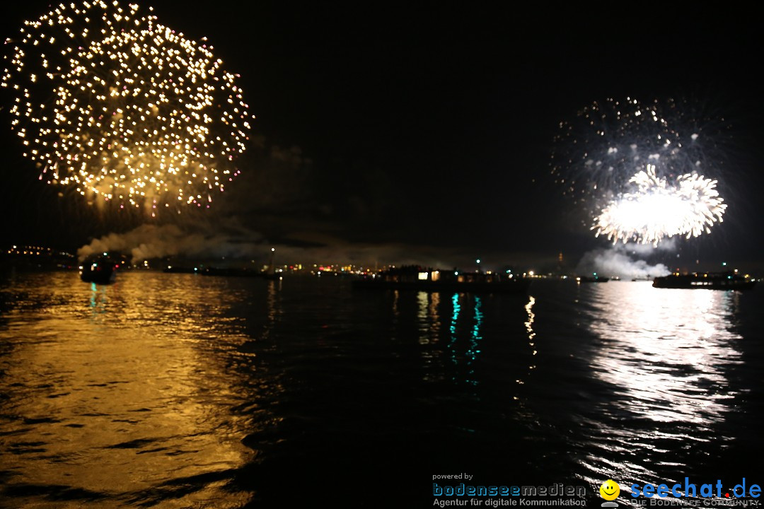 Konstanzer Seenachtfest mit Feuerwerk: Konstanz am Bodensee, 09.08.2014