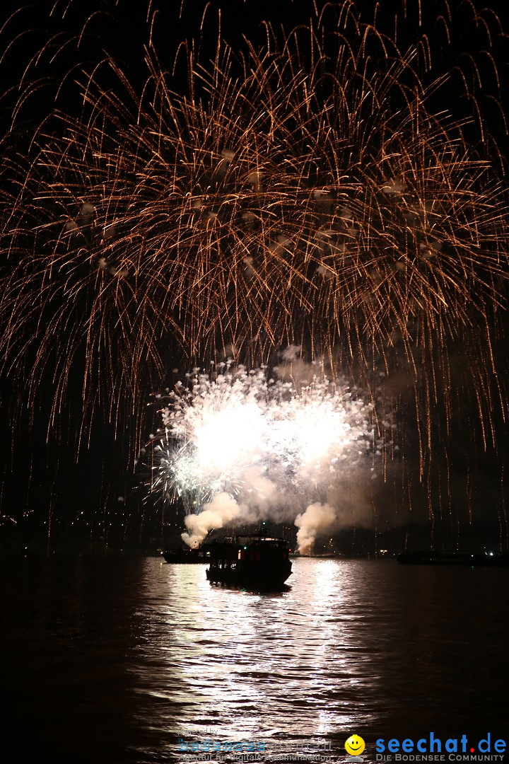 Konstanzer Seenachtfest mit Feuerwerk: Konstanz am Bodensee, 09.08.2014