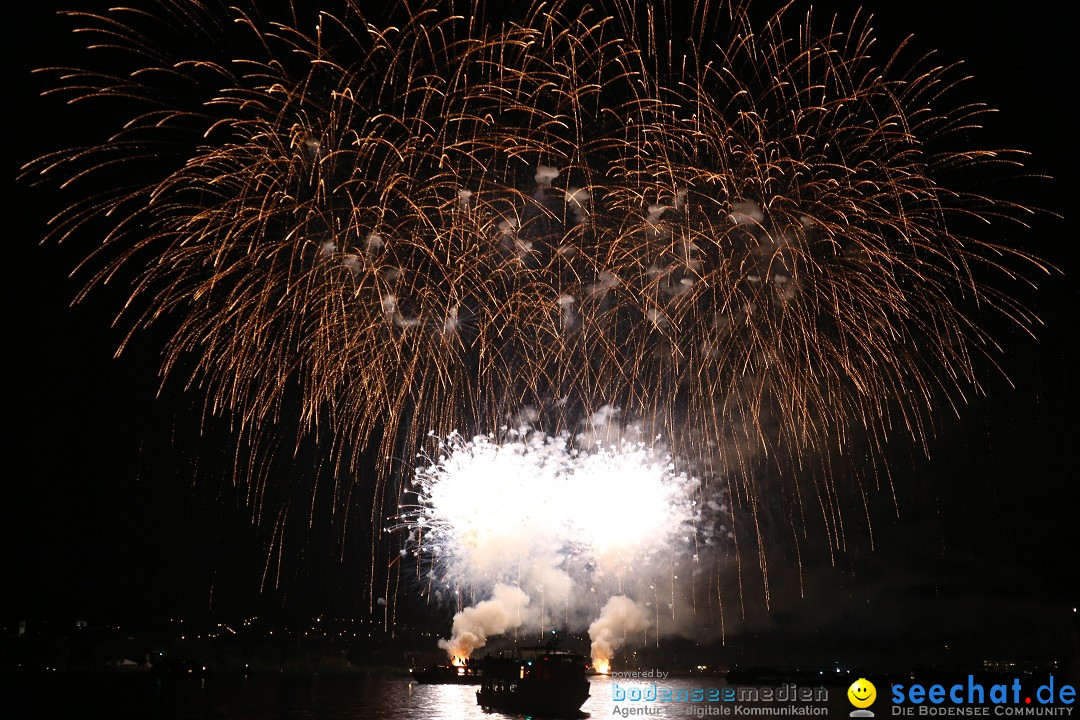 Konstanzer Seenachtfest mit Feuerwerk: Konstanz am Bodensee, 09.08.2014