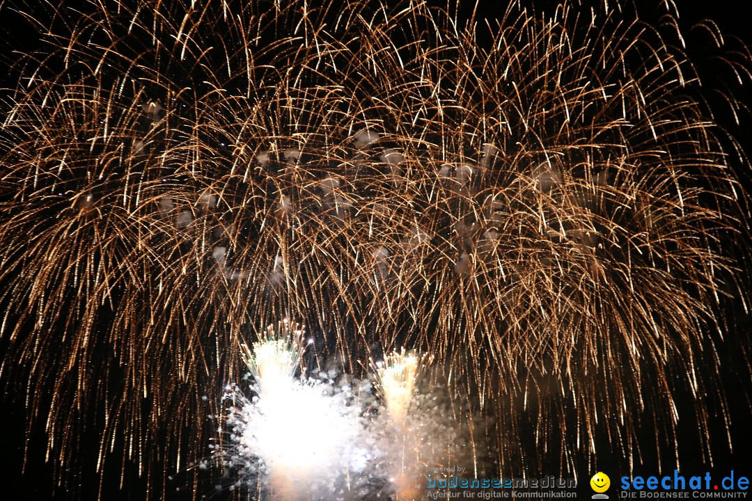 Konstanzer Seenachtfest mit Feuerwerk: Konstanz am Bodensee, 09.08.2014