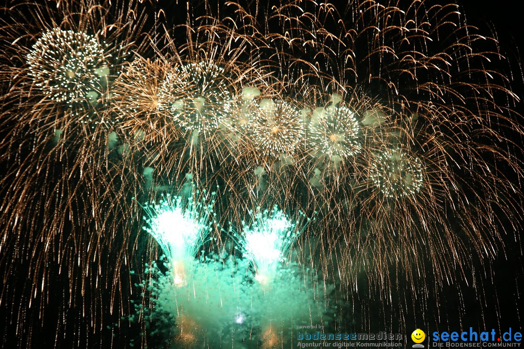 Konstanzer Seenachtfest mit Feuerwerk: Konstanz am Bodensee, 09.08.2014