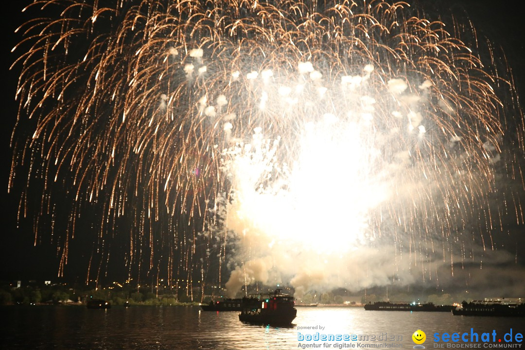 Konstanzer Seenachtfest mit Feuerwerk: Konstanz am Bodensee, 09.08.2014