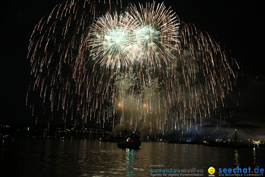 Konstanzer Seenachtfest mit Feuerwerk: Konstanz am Bodensee, 09.08.2014