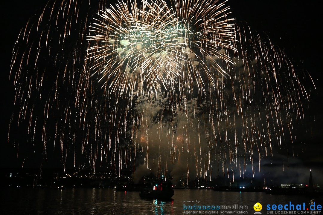 Konstanzer Seenachtfest mit Feuerwerk: Konstanz am Bodensee, 09.08.2014