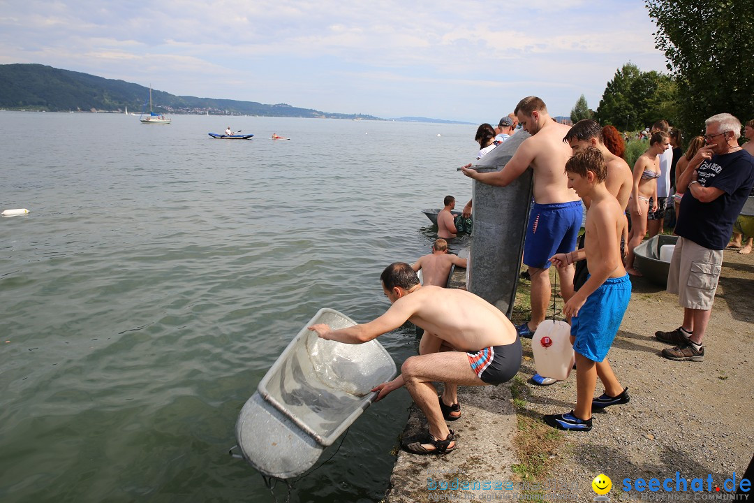 Badewannenrennen DLRG: Bodman-Ludwigshafen am Bodensee, 10.08.2014