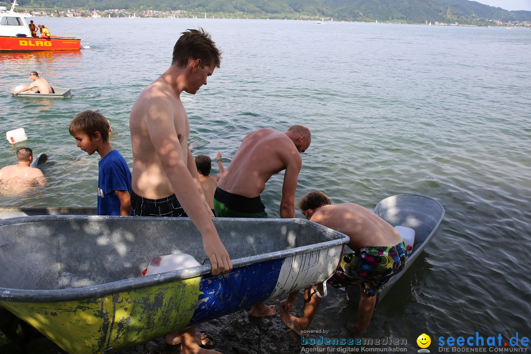 Badewannenrennen DLRG: Bodman-Ludwigshafen am Bodensee, 10.08.2014