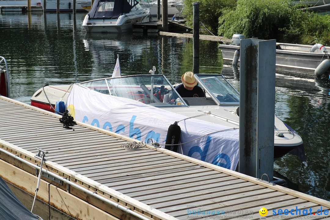 Bodensee Breitenquerung, Patrick und Uli: Romanshorn - FN, 12.08.2014