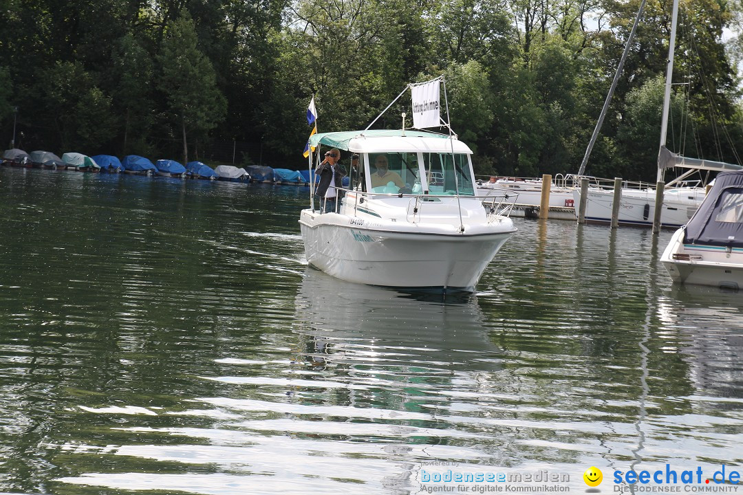 Bodensee Breitenquerung, Patrick und Uli: Romanshorn - FN, 12.08.2014