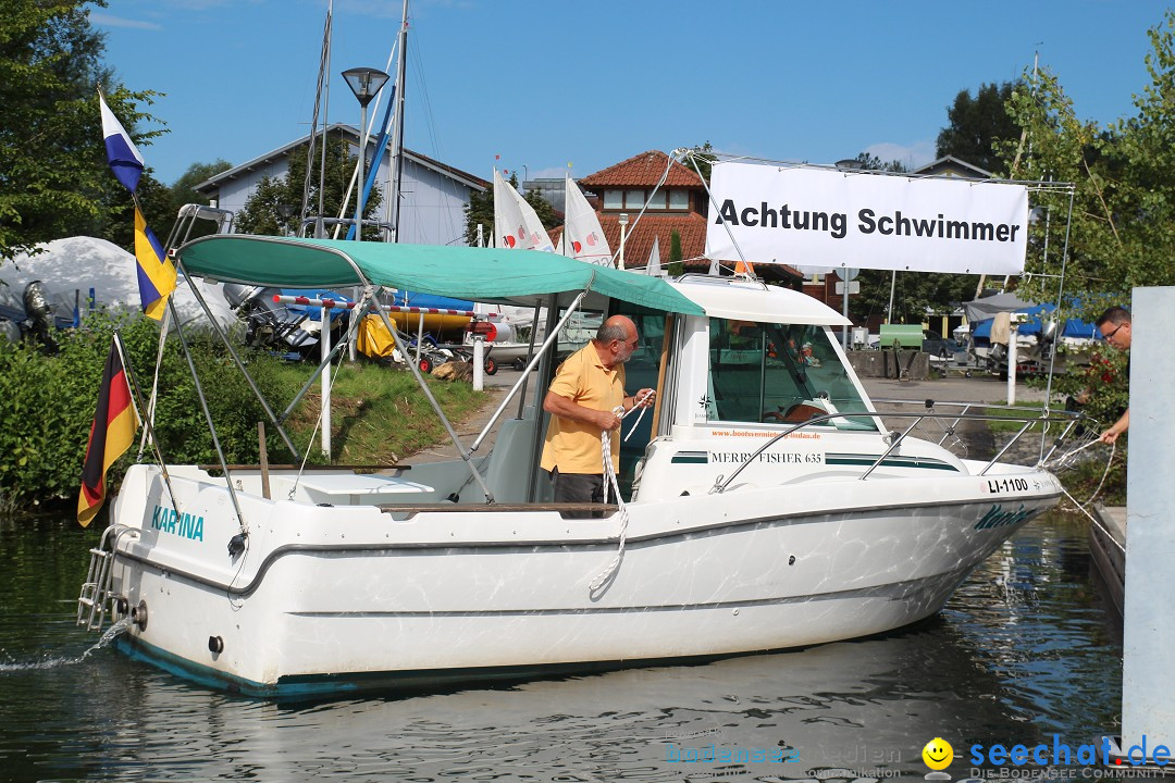 Bodensee Breitenquerung, Patrick und Uli: Romanshorn - FN, 12.08.2014