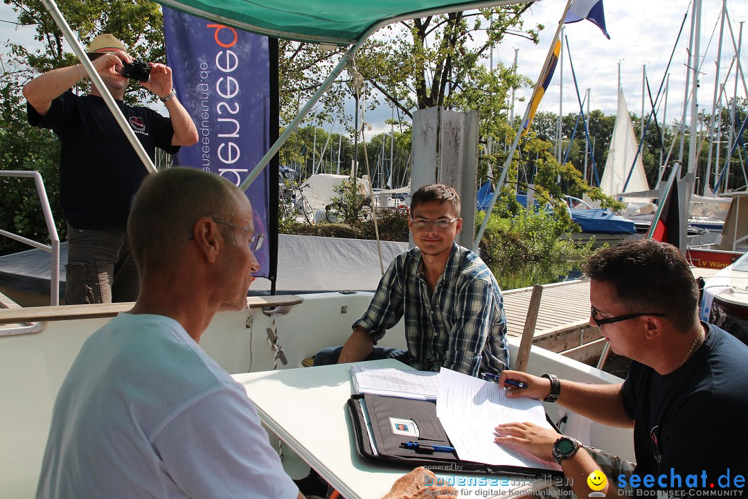 Bodensee Breitenquerung, Patrick und Uli: Romanshorn - FN, 12.08.2014