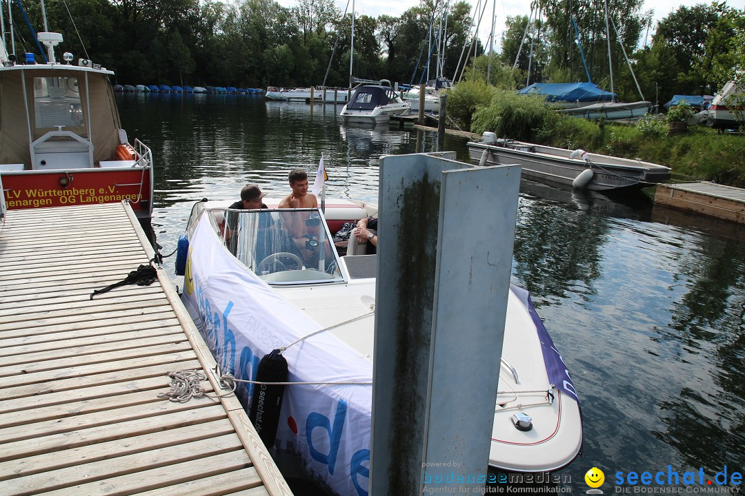 Bodensee Breitenquerung, Patrick und Uli: Romanshorn - FN, 12.08.2014