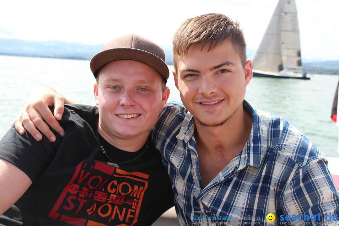 Bodensee Breitenquerung, Patrick und Uli: Romanshorn - FN, 12.08.2014