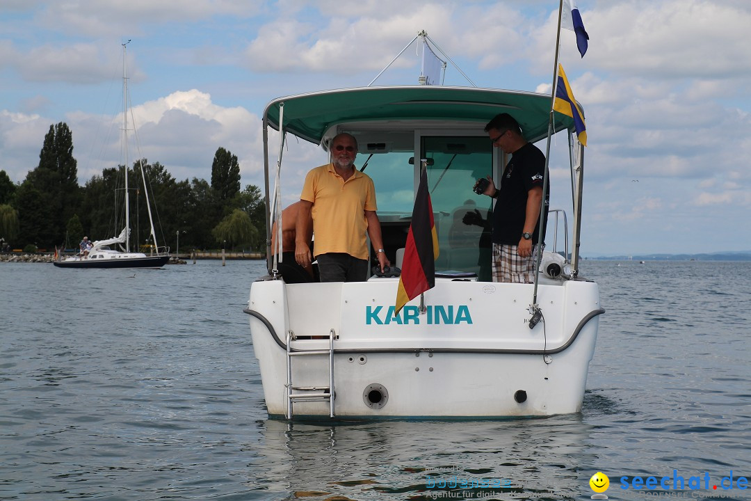 Bodensee Breitenquerung, Patrick und Uli: Romanshorn - FN, 12.08.2014