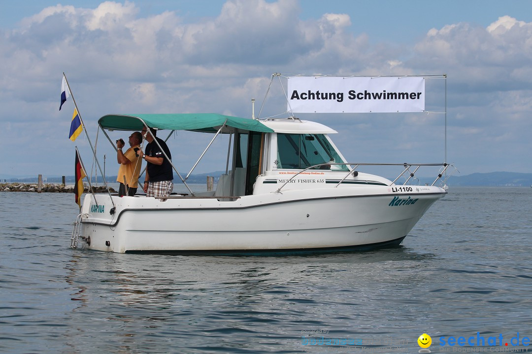 Bodensee Breitenquerung, Patrick und Uli: Romanshorn - FN, 12.08.2014