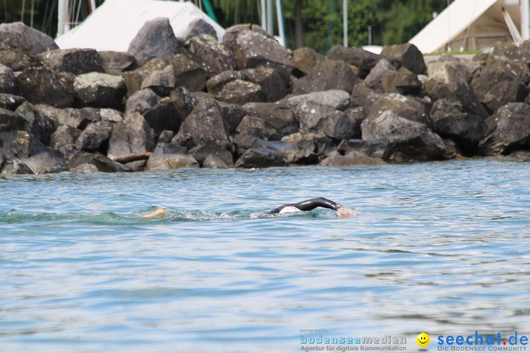 Bodensee Breitenquerung, Patrick und Uli: Romanshorn - FN, 12.08.2014