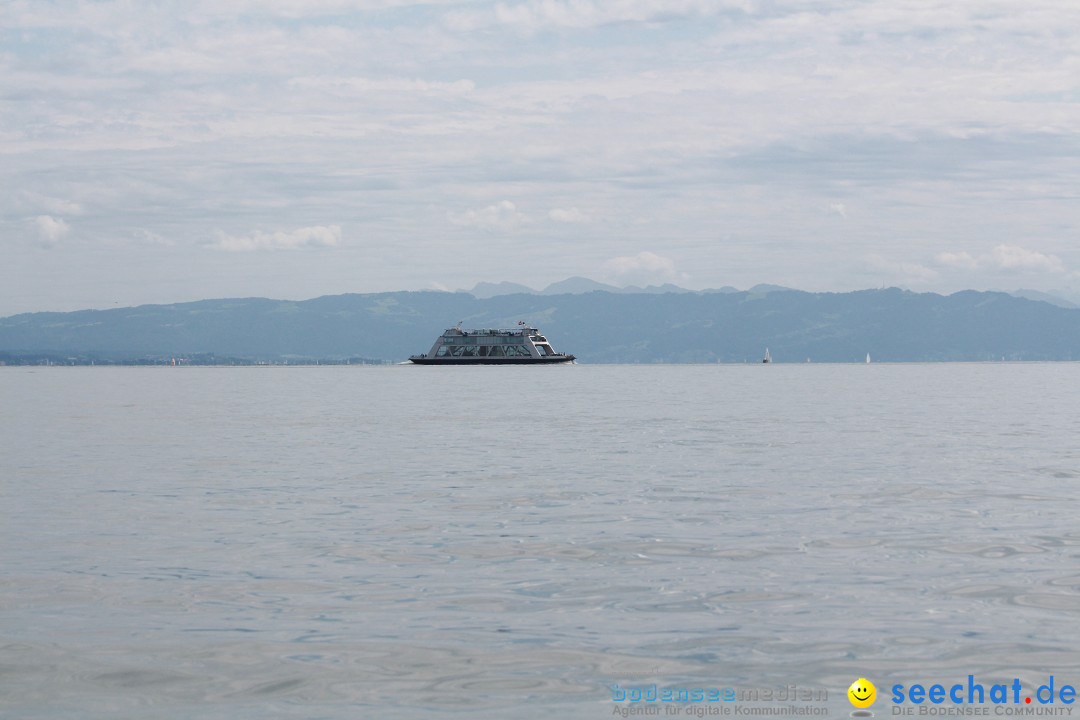 Bodensee Breitenquerung, Patrick und Uli: Romanshorn - FN, 12.08.2014