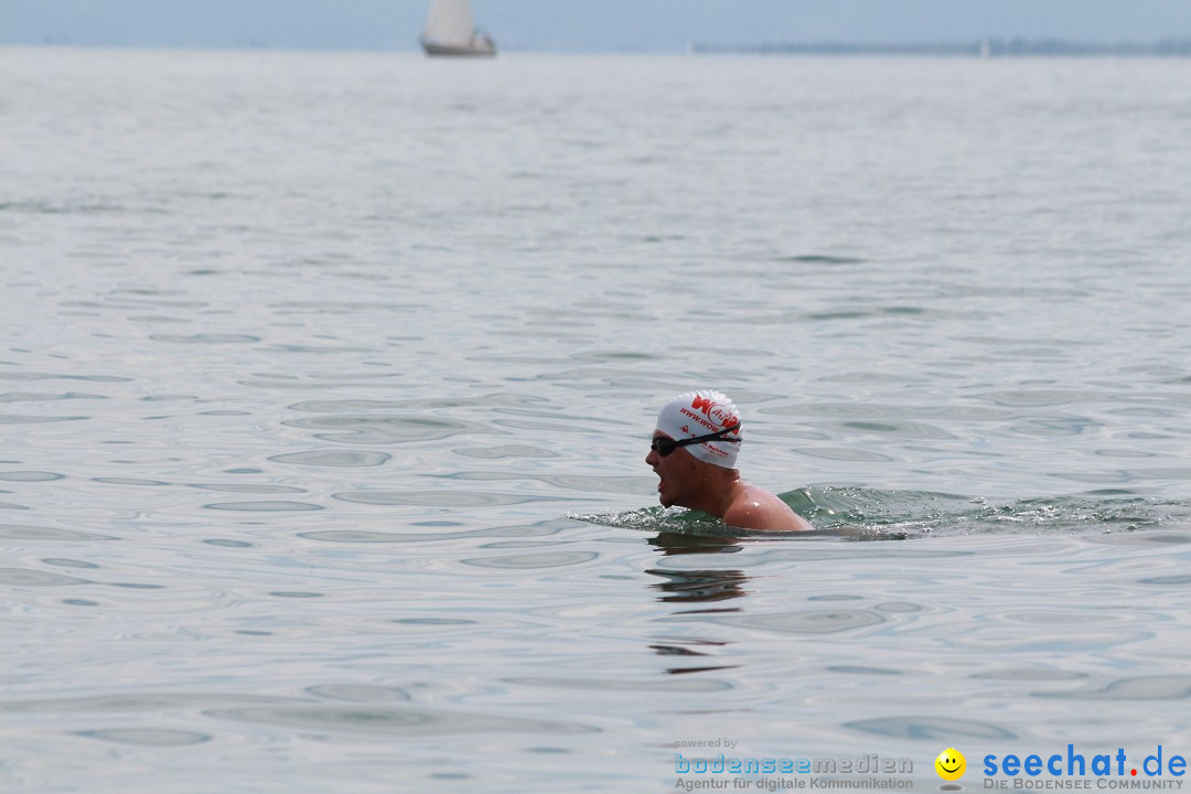 Bodensee Breitenquerung, Patrick und Uli: Romanshorn - FN, 12.08.2014