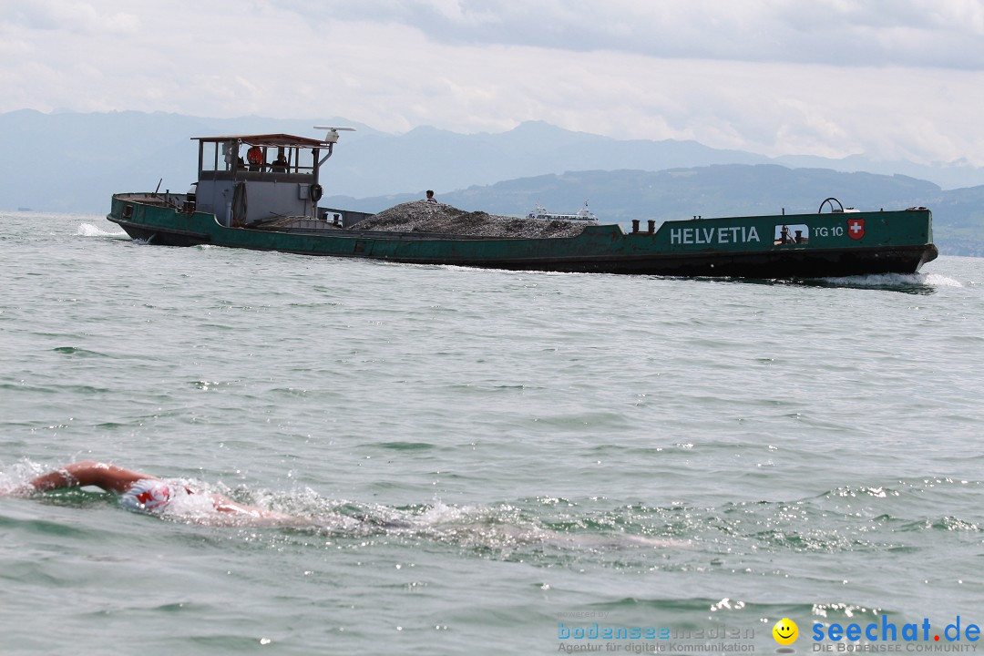 Bodensee Breitenquerung, Patrick und Uli: Romanshorn - FN, 12.08.2014