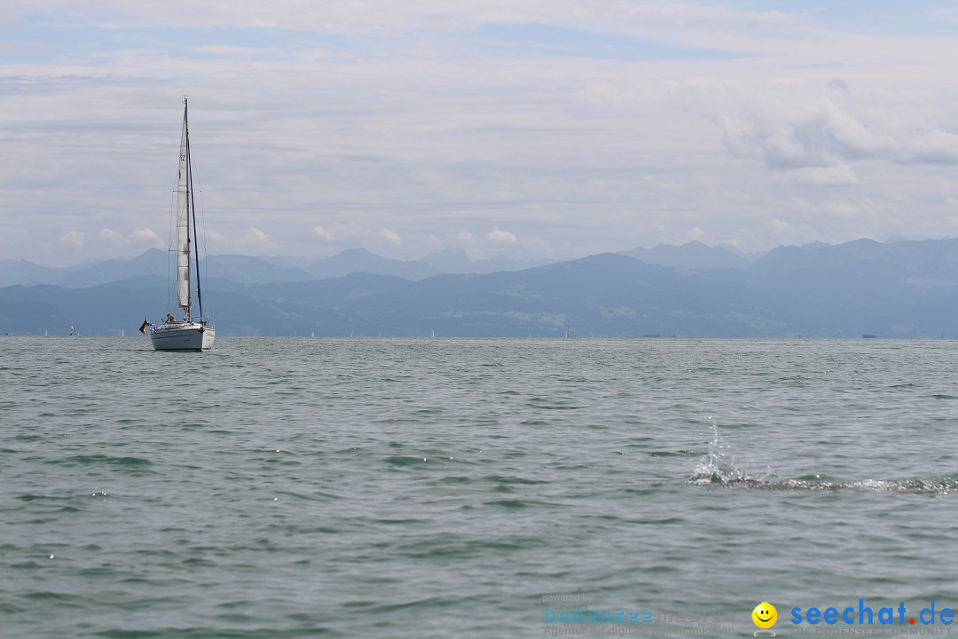 Bodensee Breitenquerung, Patrick und Uli: Romanshorn - FN, 12.08.2014