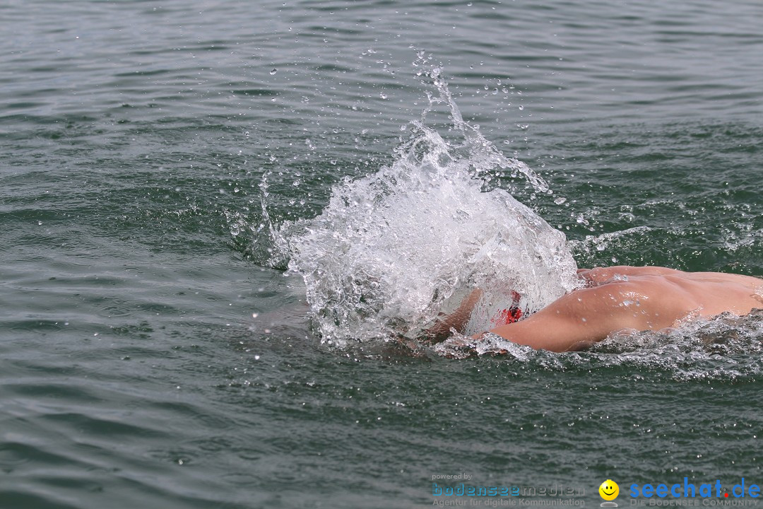 Bodensee Breitenquerung, Patrick und Uli: Romanshorn - FN, 12.08.2014