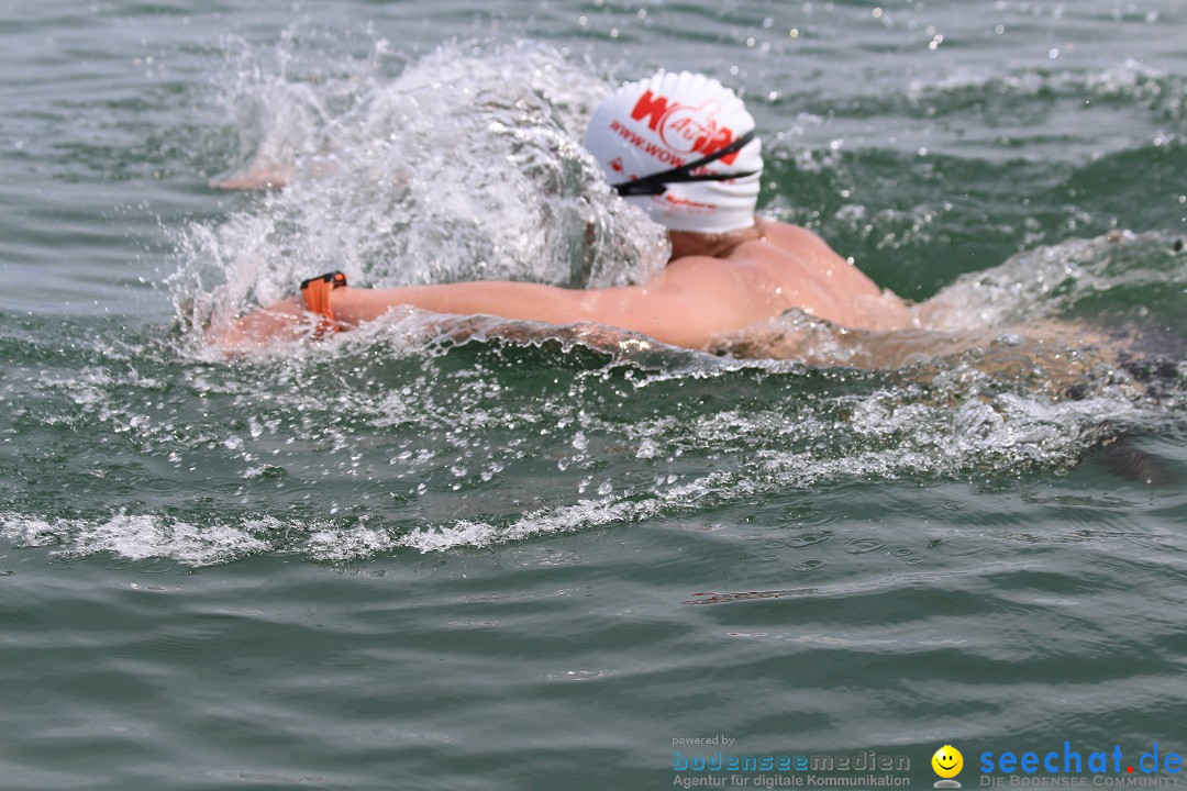 Bodensee Breitenquerung, Patrick und Uli: Romanshorn - FN, 12.08.2014