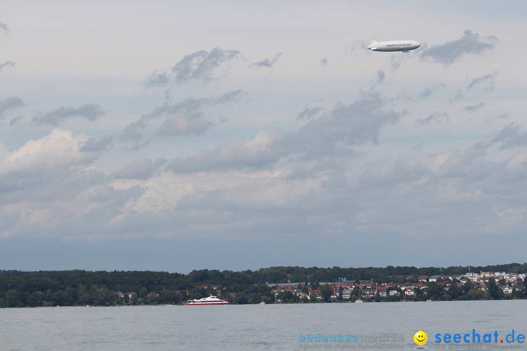 Bodensee Breitenquerung, Patrick und Uli: Romanshorn - FN, 12.08.2014