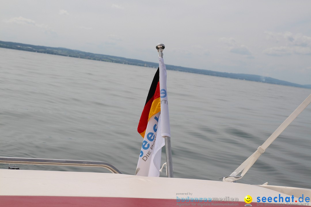 Bodensee Breitenquerung, Patrick und Uli: Romanshorn - FN, 12.08.2014