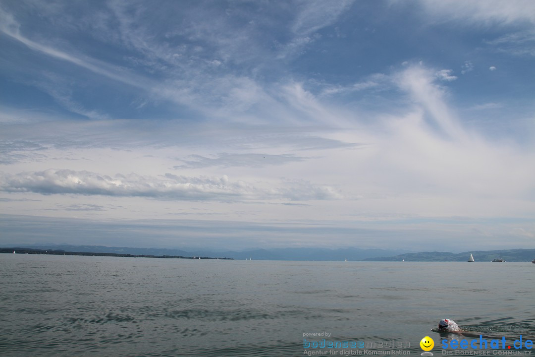 Bodensee Breitenquerung, Patrick und Uli: Romanshorn - FN, 12.08.2014