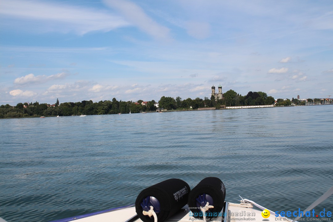 Bodensee Breitenquerung, Patrick und Uli: Romanshorn - FN, 12.08.2014