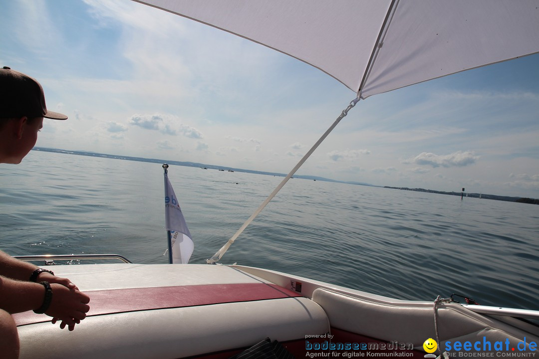 Bodensee Breitenquerung, Patrick und Uli: Romanshorn - FN, 12.08.2014