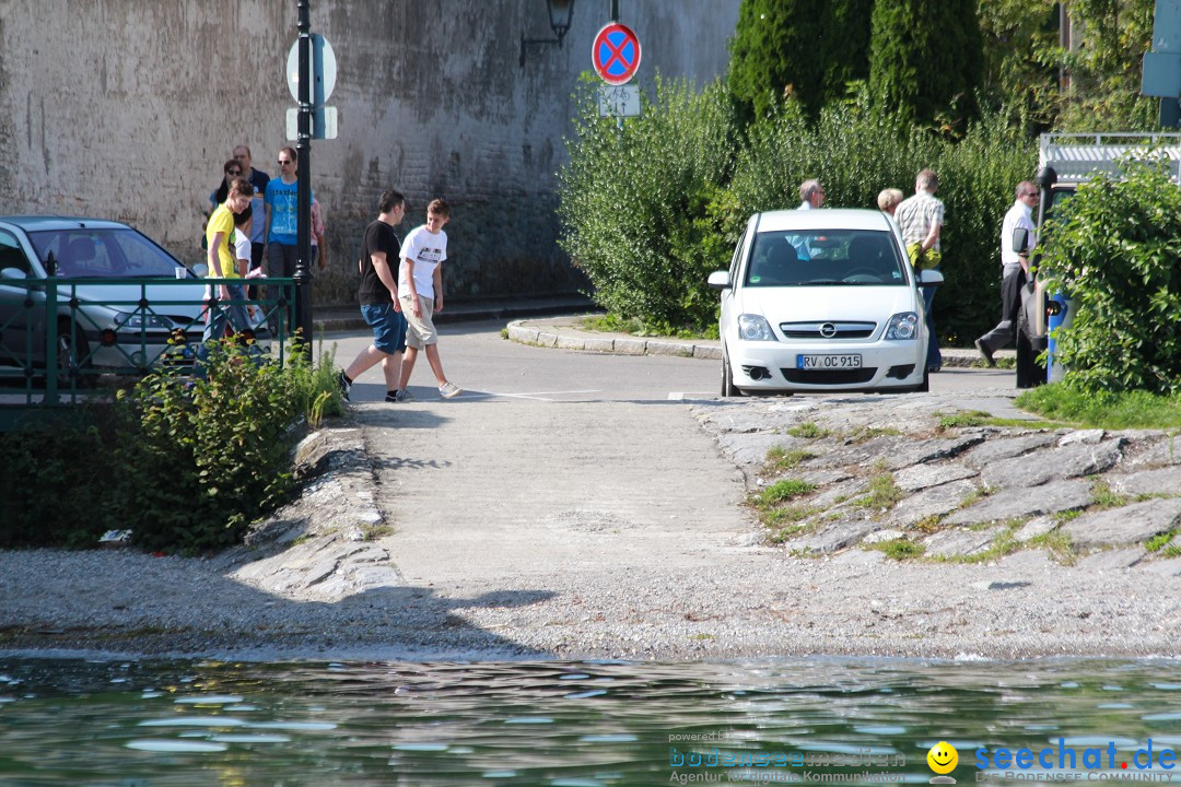 Bodensee Breitenquerung, Patrick und Uli: Romanshorn - FN, 12.08.2014