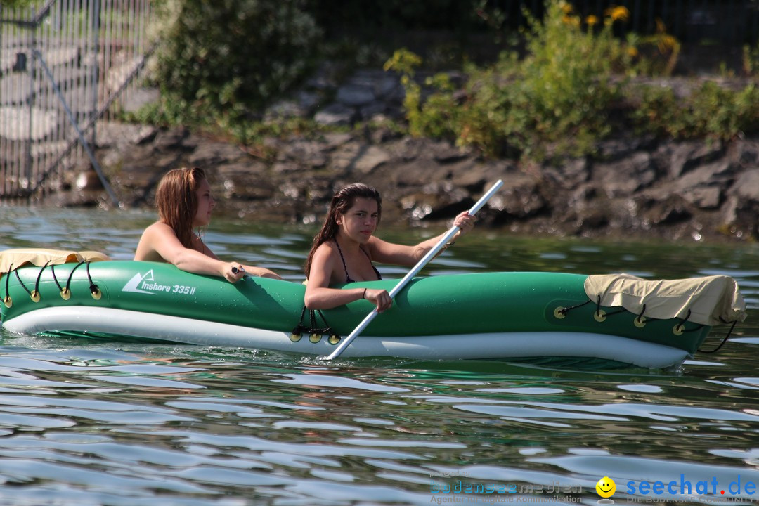 Bodensee Breitenquerung, Patrick und Uli: Romanshorn - FN, 12.08.2014