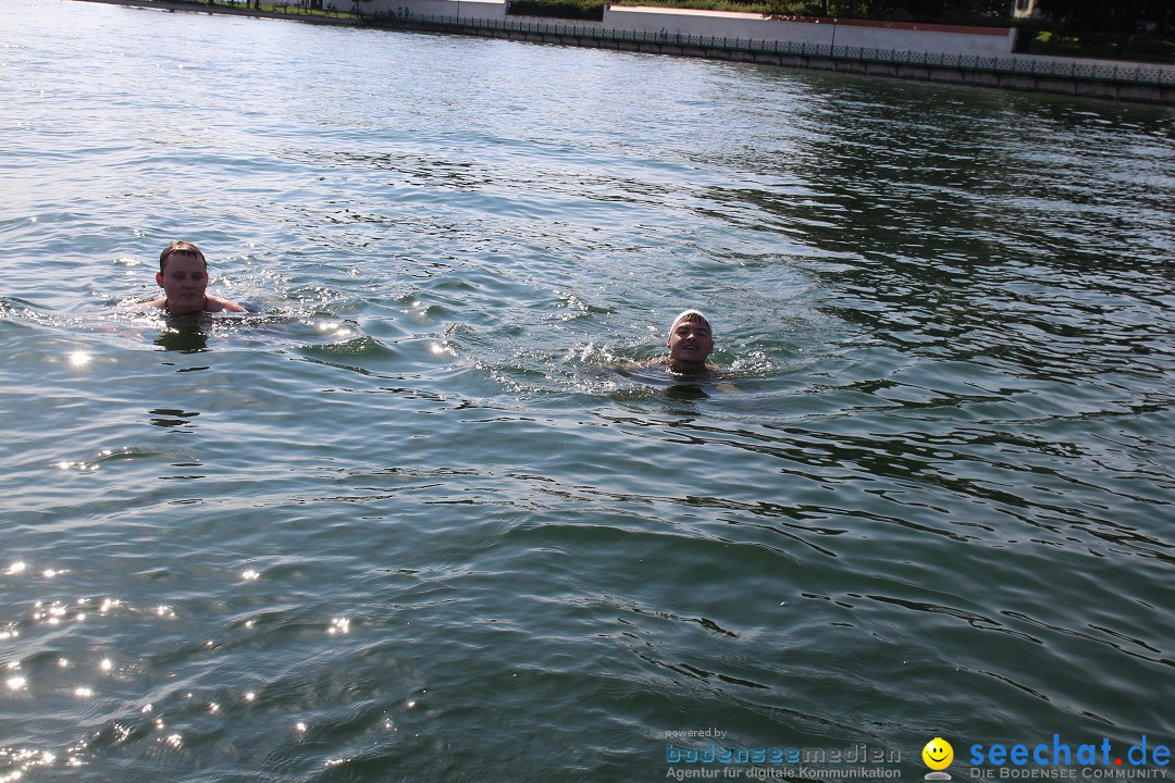 Bodensee Breitenquerung, Patrick und Uli: Romanshorn - FN, 12.08.2014