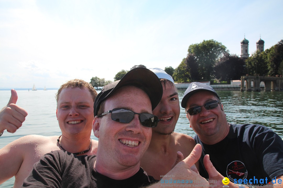 Bodensee Breitenquerung, Patrick und Uli: Romanshorn - FN, 12.08.2014