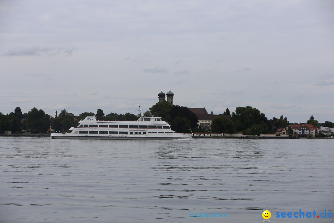 Bodenseequerung mit seechat.de Begleitboot: Jacque: Friedrichshafen, 25.08.