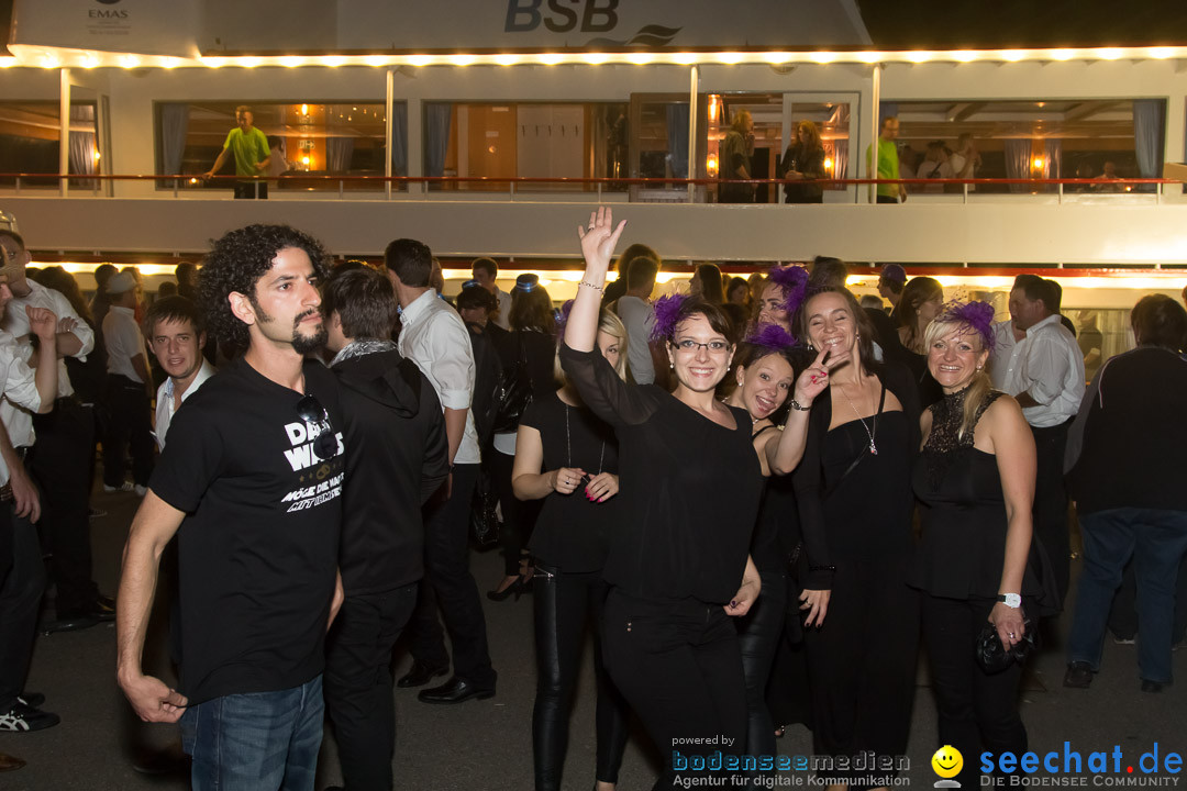 Black and White Partyschiff: Friedrichshafen am Bodensee, 30.08.2014