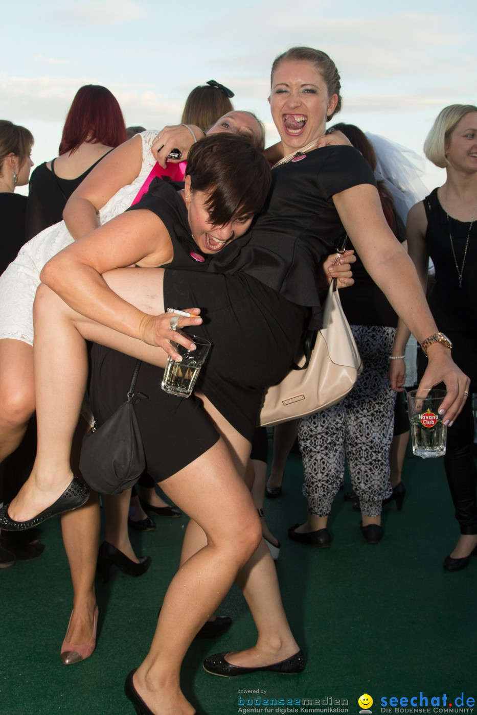 Black and White Partyschiff: Friedrichshafen am Bodensee, 30.08.2014