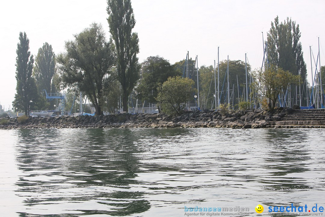 Bodenseequerung mit seechat.de Begleitboot: Maex: Friedrichshafen, 26.09.20