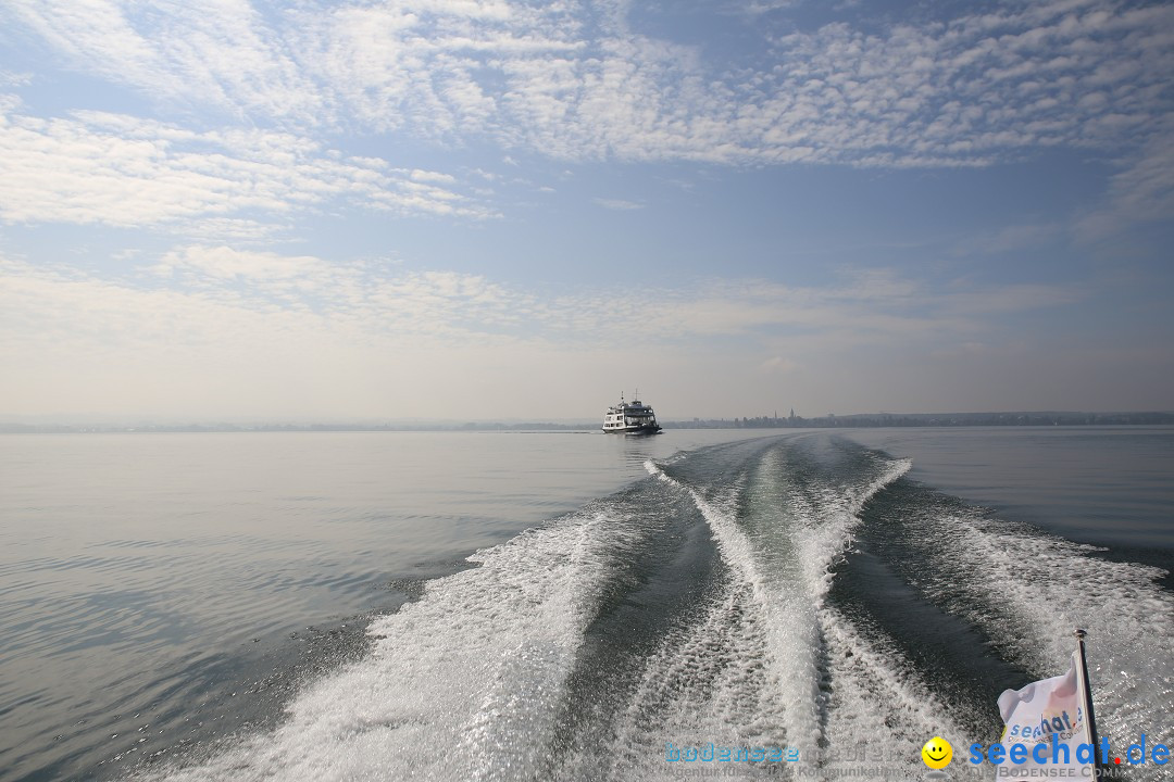 Bodenseequerung mit seechat.de Begleitboot: Maex: Friedrichshafen, 26.09.20