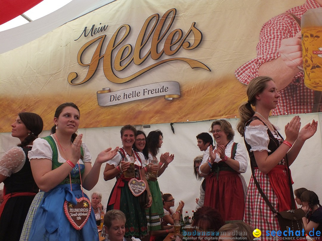 Dirndl-Weltrekord: Bad-Schussenried am Bodensee, 04.10.2014