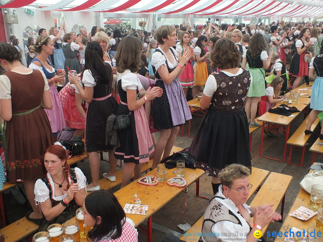 Dirndl-Weltrekord: Bad-Schussenried am Bodensee, 04.10.2014