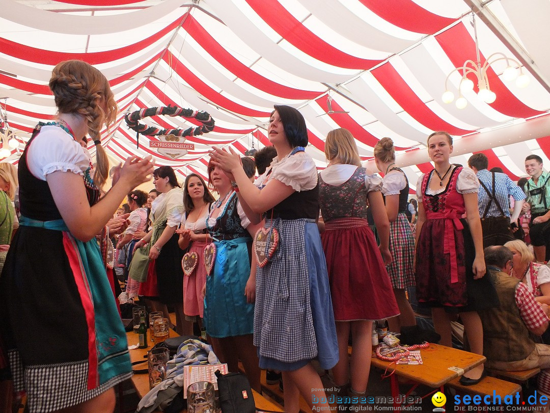 Dirndl-Weltrekord: Bad-Schussenried am Bodensee, 04.10.2014